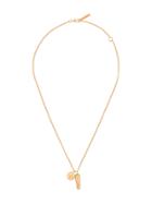 Ambush Gold Tone Pill Charm Necklace - Metallic