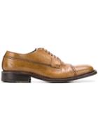 Prada Pre-owned 1990's Textured Derby Shoes - Brown