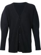Homme Plissé Issey Miyake Snap Button Pleated Cardigan - Blue