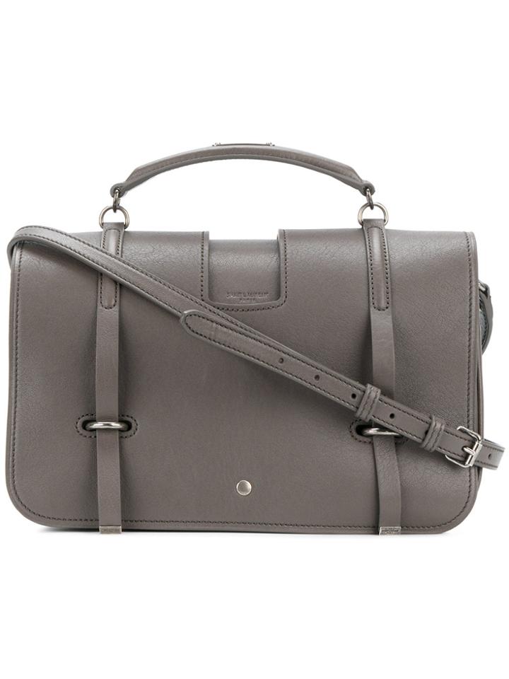 Saint Laurent Large Charlotte Messenger Bag - Grey