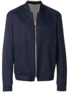 Giorgio Armani Zipped Bomber Jacket - Blue