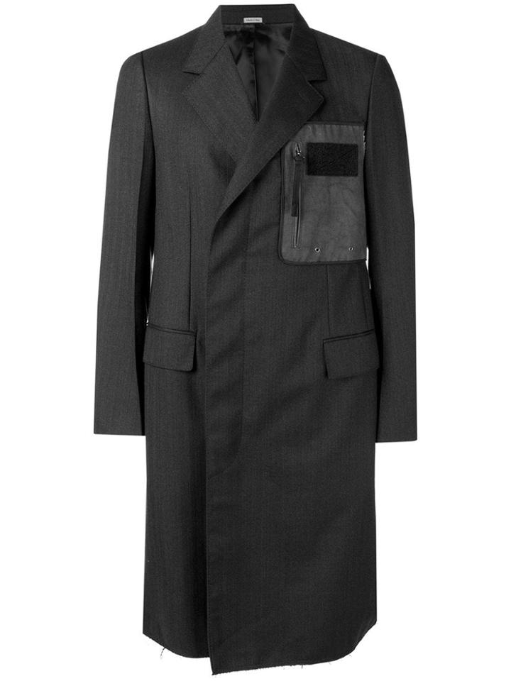 Lanvin Midi Buttoned Coat - Black