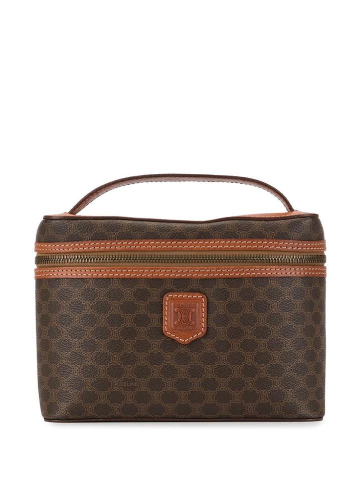 Céline Pre-owned Macadam Vanity Bag - Brown