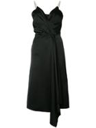Victoria Beckham V-neck Wrap Dress - Black