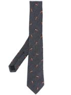Gucci Pierced Heart Tie - Grey