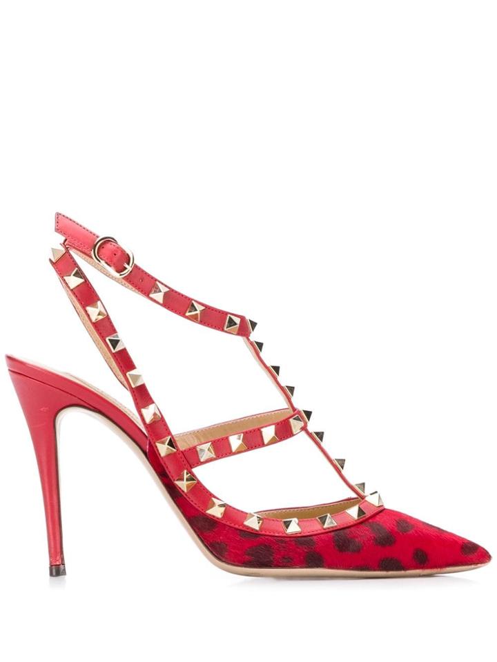 Valentino Vintage 2010's Valentino Garavani Rockstud Pumps - Red