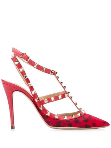 Valentino Vintage 2010's Valentino Garavani Rockstud Pumps - Red