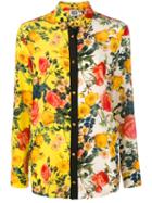 Fausto Puglisi Floral Print Shirt, Women's, Size: 42, Yellow/orange, Silk