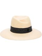 Maison Michel Virginie Hat, Women's, Size: S, Nude/neutrals, Cotton/polyester/straw/pvc
