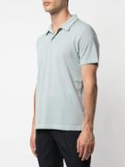 Sunspel Striped Polo Shirt - Blue