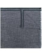 Loro Piana - Frayed Edge Scarf - Men - Silk/cashmere - One Size, Grey, Silk/cashmere