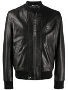 Philipp Plein Bomber Skull Jacket - Black