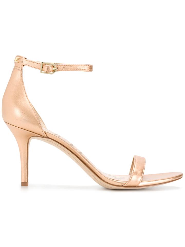 Sam Edelman Minimal Strappy Sandals - Metallic