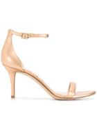 Sam Edelman Minimal Strappy Sandals - Metallic