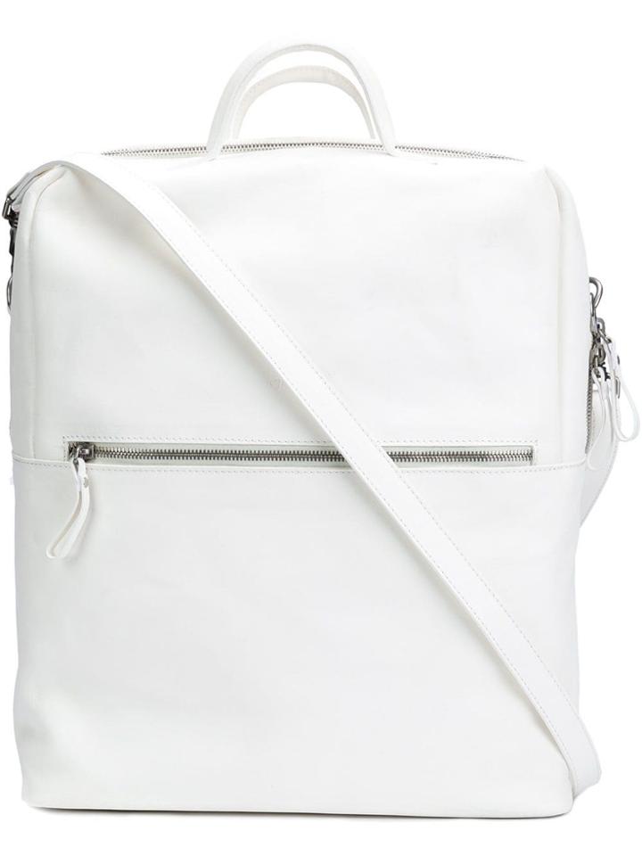 Marsèll Front Zip Backpack - White