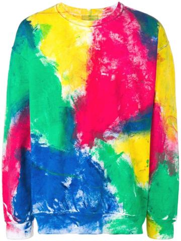 Tigran Avetisyan Tie Dye Print Sweatshirt - Yellow