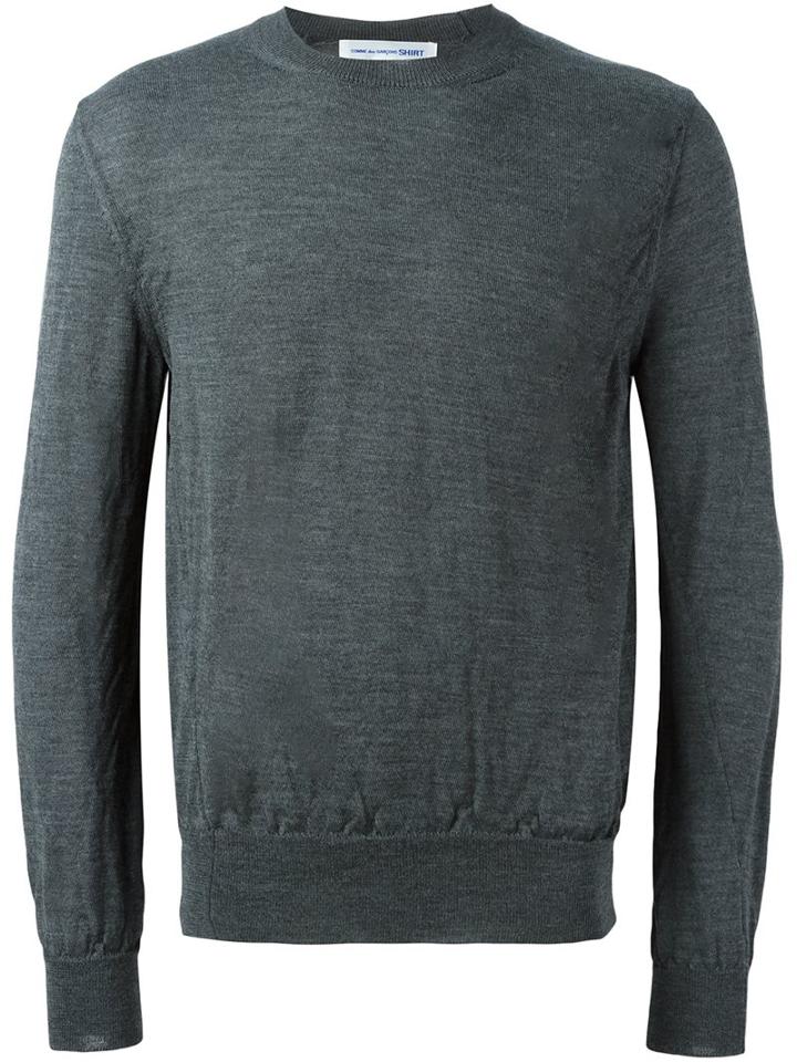 Comme Des Garçons Shirt - Classic Jumper - Men - Wool - Xl, Grey, Wool