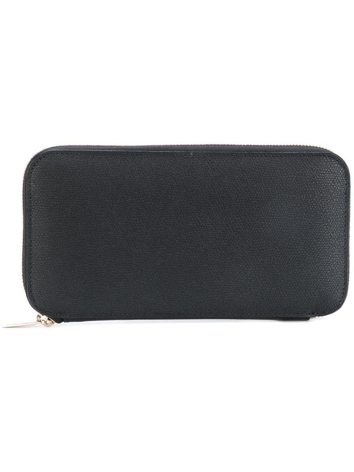 Valextra Zip-around Wallet - Black