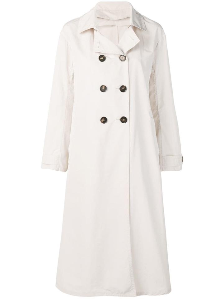 Max Mara Double Breasted Trenchcoat - Neutrals