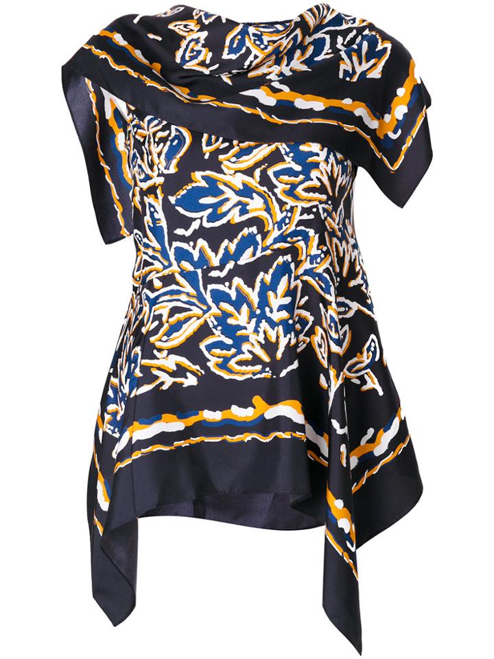 Peter Pilotto Floral Print Top - Blue