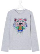 Kenzo Kids Tiger T-shirt - Grey