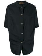 Vivienne Westwood Anglomania Draped Button Shirt - Black