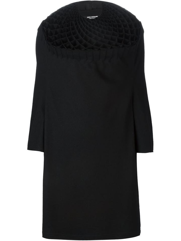 Junya Watanabe Comme Des Garçons Ruff Collar Dress, Women's, Size: Small, Black, Wool