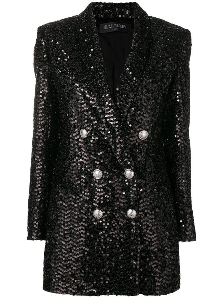 Balmain Sequin Blazer - Black