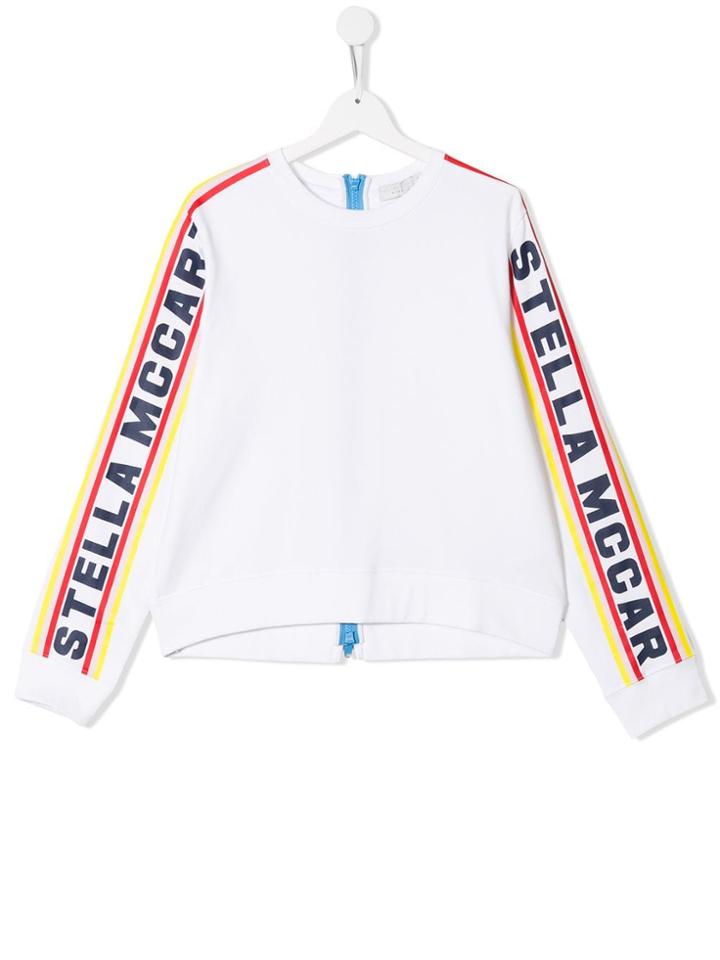 Stella Mccartney Kids Teen Back Zipped Sweatshirt - White
