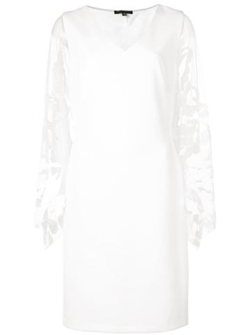 Alberto Makali Wing Sleeve Midi Dress - White