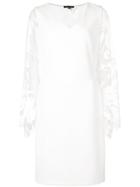 Alberto Makali Wing Sleeve Midi Dress - White