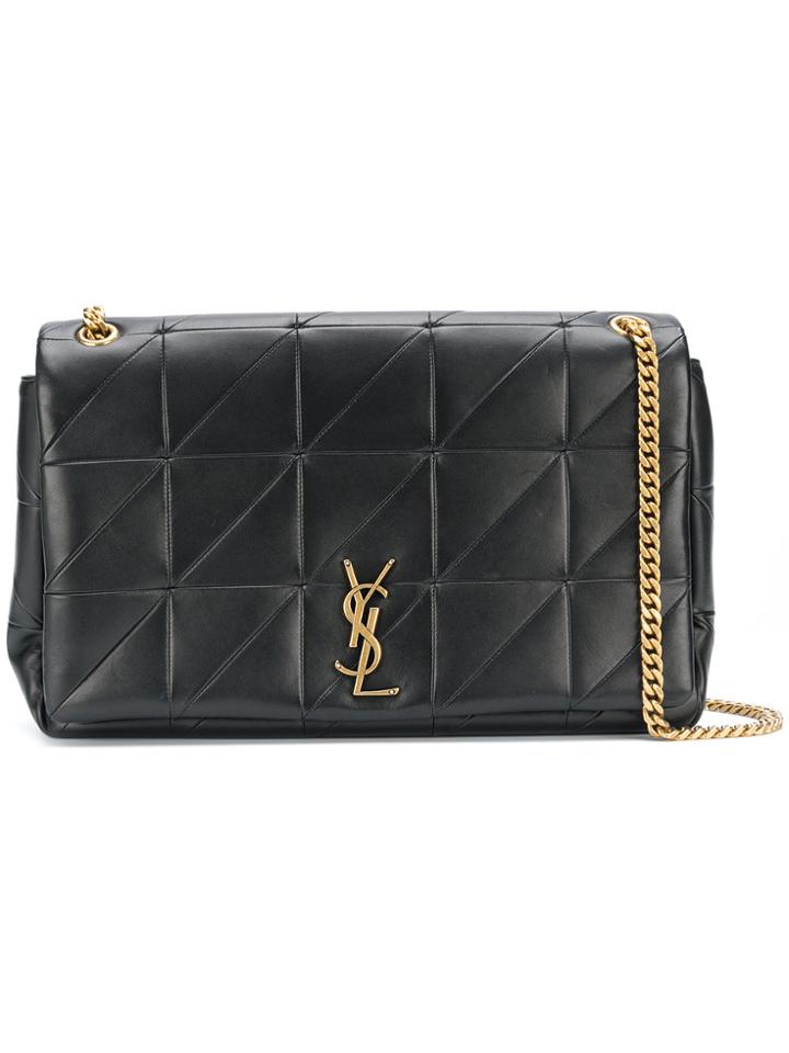 Saint Laurent Jamie Patchwork Shoulder Bag - Black