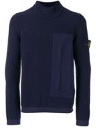 Stone Island Turtle Neck Jumper - Blue