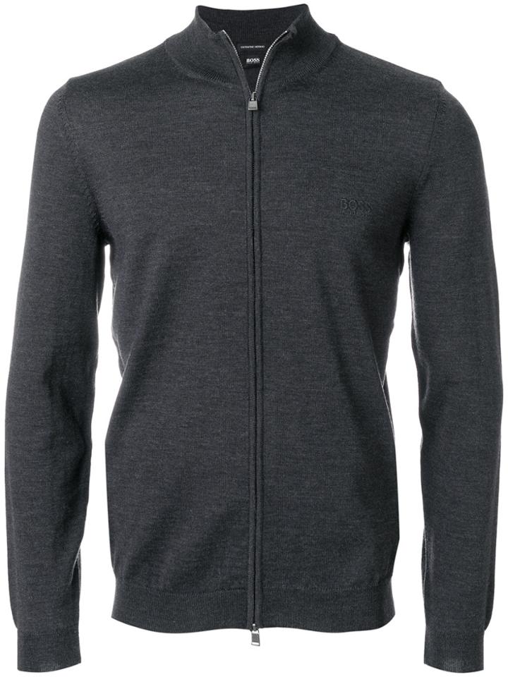 Boss Hugo Boss Zipped Sweater - Grey