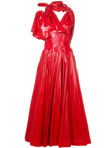 Calvin Klein 205w39nyc Tie Neck Gown - Red