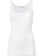 Faith Connexion Ribbed Sleeveless Vest, Women's, Size: Large, White, Cotton