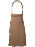 Osakentaro - Straight Trousers - Women - Wool - M, Brown, Wool