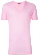 Dsquared2 Underwear V-neck T-shirt, Men's, Size: S, Pink/purple, Cotton/linen/flax