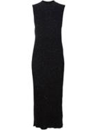 Ryan Roche Soft Flecked Fitted Dress