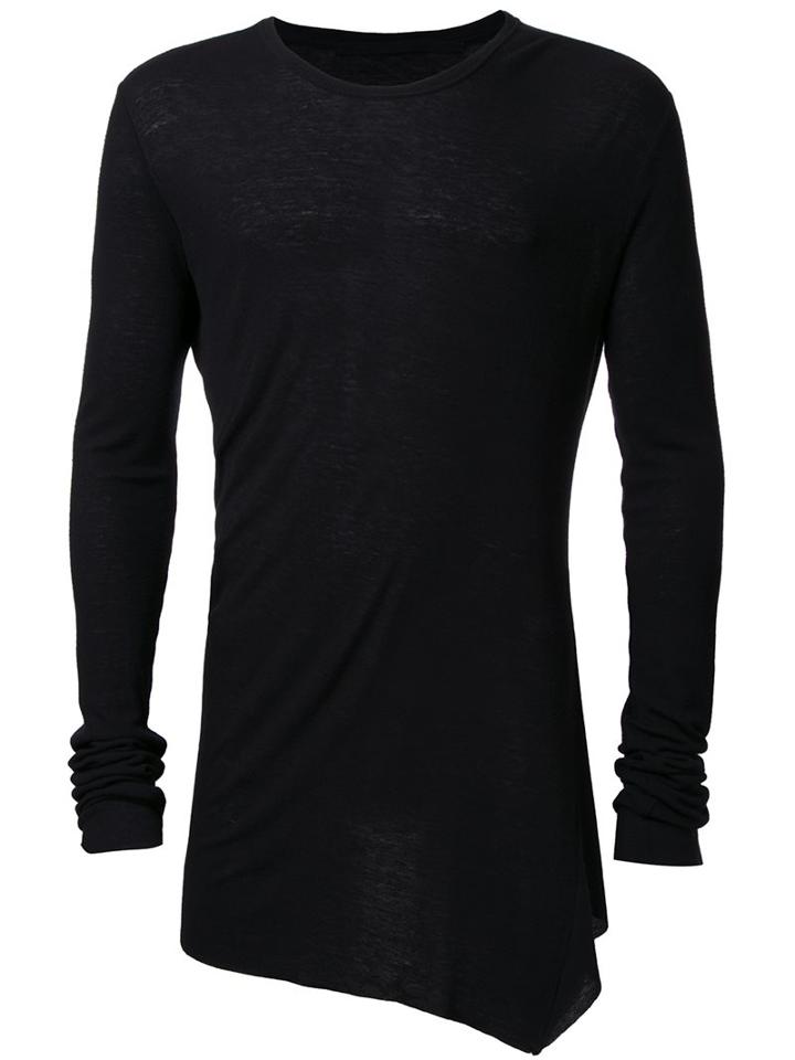 Julius Long Sleeve T-shirt, Men's, Size: Iii, Black, Rayon/wool