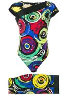 Versace Vintage Abstract Print Skirt & Bodysuit - Multicolour