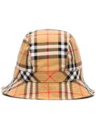 Burberry Checked Bucket Hat - Nude & Neutrals