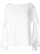 Christopher Esber Mesh Detail Blouse - White