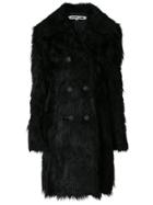 Mcq Alexander Mcqueen Faux Fur Coat - Black