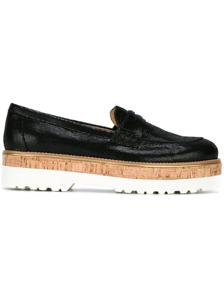 Hogan Platform Loafers - Black