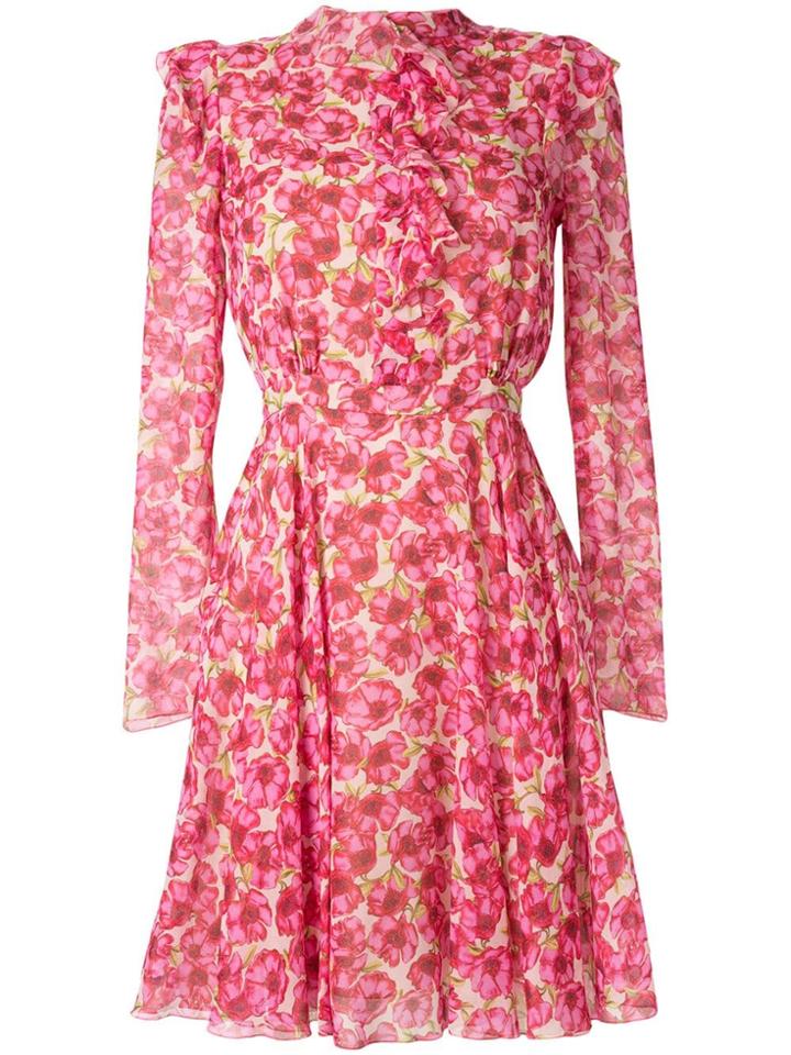 Giambattista Valli Floral Long-sleeve Dress - Pink