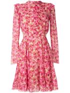 Giambattista Valli Floral Long-sleeve Dress - Pink
