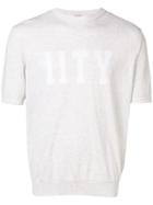 Eleventy Logo Patch T-shirt - Grey