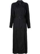 Maison Margiela Deconstructed Trench Coat, Women's, Size: 38, Black, Viscose