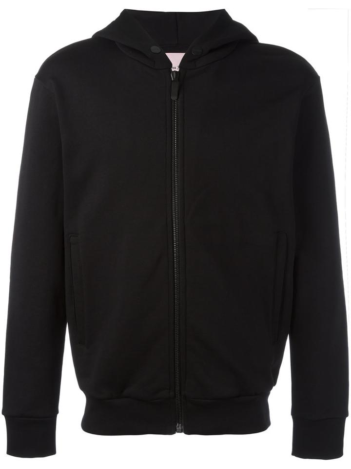 Palm Angels Back Patch Zipped Hoody, Men's, Size: Large, Black, Cotton
